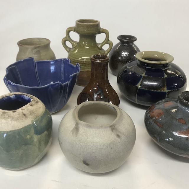 VASE, Pottery Vessels Assorted Small